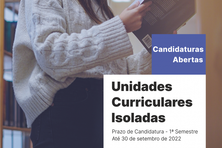 Unidades Curriculares Isoladas – Candidaturas Abertas